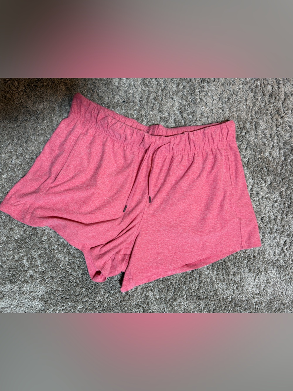 Athletic Works “Butter Luxe” Heathered Pink Athletic Shorts